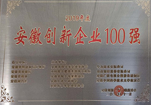 2019安徽創(chuàng)新企業(yè)100強(qiáng)